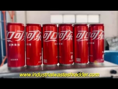 الممزق ذو العمود المزدوج يمزق الزجاجات البلاستيكية المعيبة