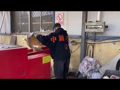 قطاعة ألياف موديل 800F، شاشة شبكية 10 مم، لتقطيع رقائق الألومنيوم والصوف الزجاجي.